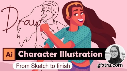 Character illustration : From Sketch to Finish!