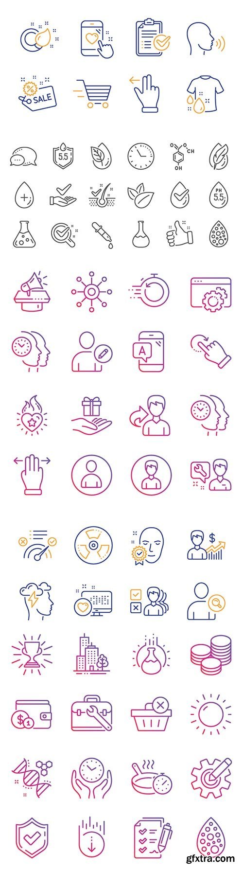 Business vector icons set