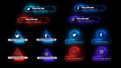 Videohive - Neon Lower Thirds - 33230990 - 33230990