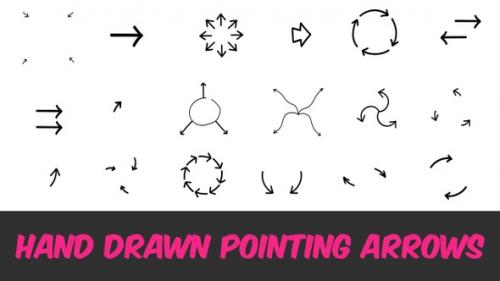 Videohive - Hand Drawn Pointing Arrows - 33232230 - 33232230