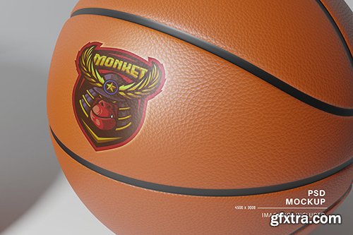 Real Logo on Basketball mockup C4DA957