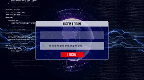 Videohive - Spyware Alert Text and User Login Interface - 33232902 - 33232902