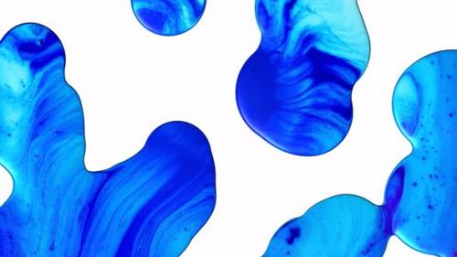 Videohive - Drops Of Blue Paint Mix - 33234443 - 33234443