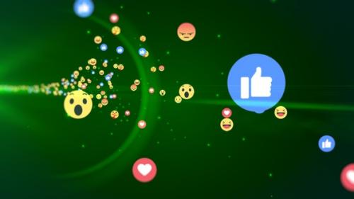 Videohive - Generic Facebook Emotion Icons Flying V2 - 33236204 - 33236204