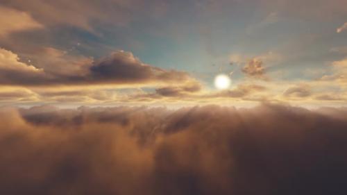 Videohive - Volume Clouds Sunset - 33236728 - 33236728