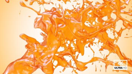 Videohive - Fresh Orange Juice Jet Stream Splash V1 - 33236759 - 33236759