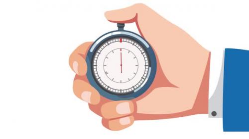 Videohive - Stop Watch complete rotation animation - 33237111 - 33237111