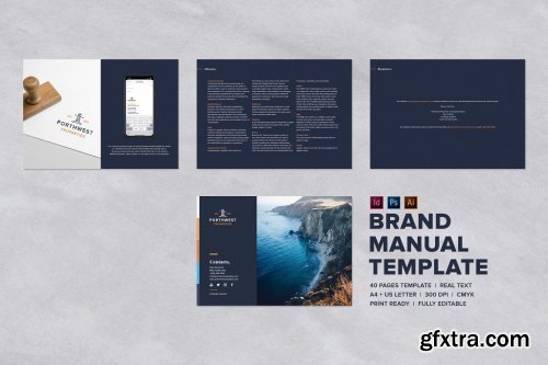 CreativeMarket - Logo Brand Guidelines Template 4893108