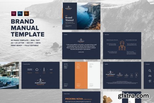 CreativeMarket - Logo Brand Guidelines Template 4893108