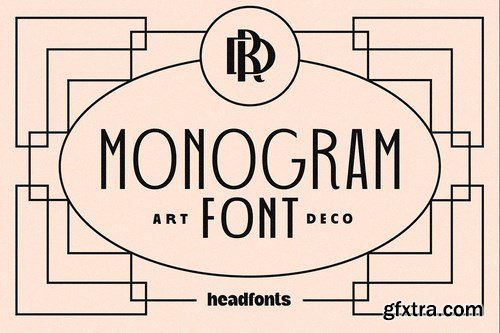 Art Deco Monogram Font