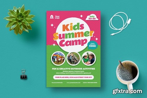 Kids Summer Camp Flyer