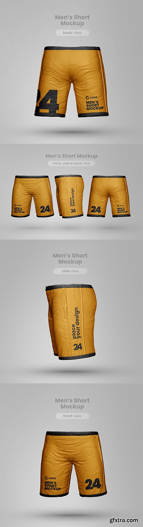 Realistic short mockup