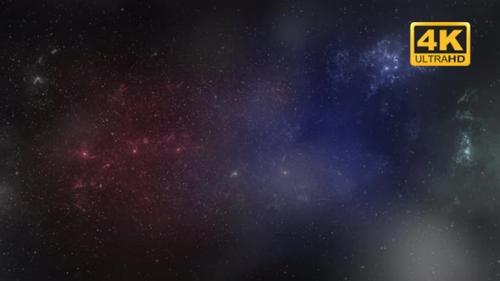 Videohive - Night sky space background with nebula and stars - 33207310 - 33207310