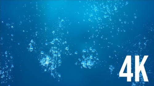 Videohive - Underwater Bubbles Background 4K - 33237188 - 33237188