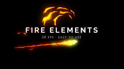 Videohive - Cinematic Fire Elements Pack - 31016019 - 31016019