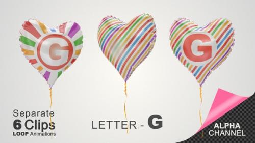 Videohive - Balloons with Letter - G - 33248451 - 33248451