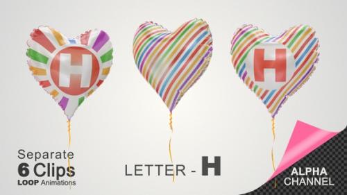 Videohive - Balloons with Letter - H - 33248854 - 33248854