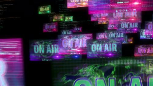 Videohive - On Air broadcast on screens - 33250265 - 33250265