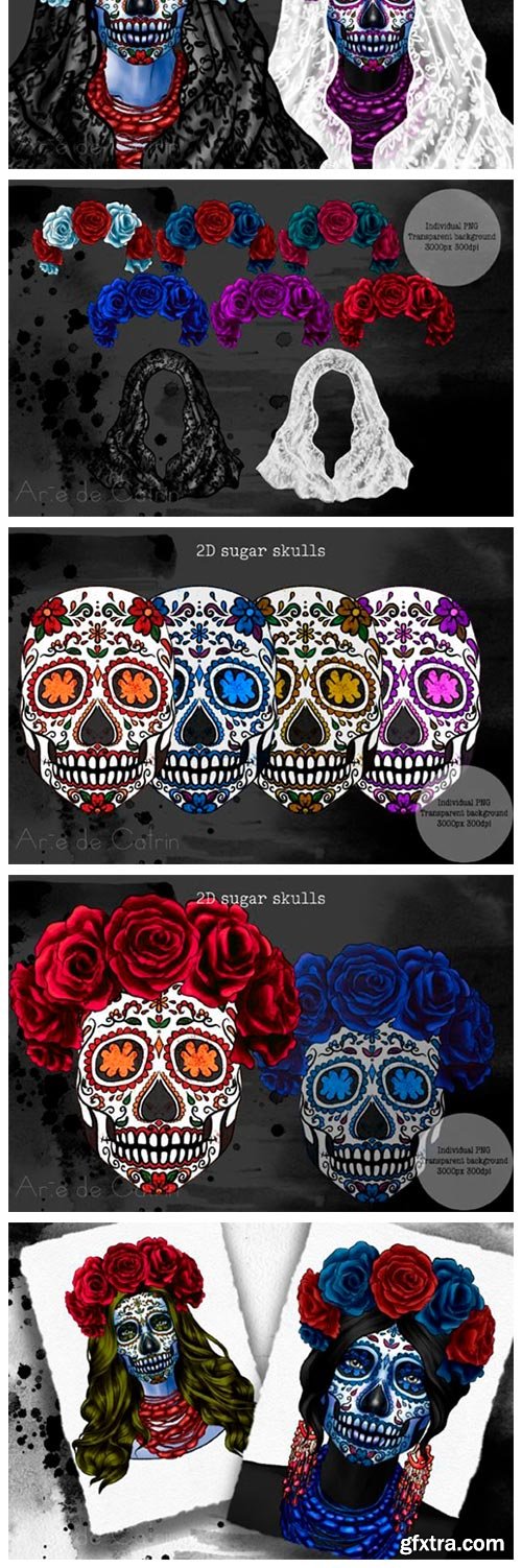 Sugar Skull Creator, Catrina, San Muerte 14705107