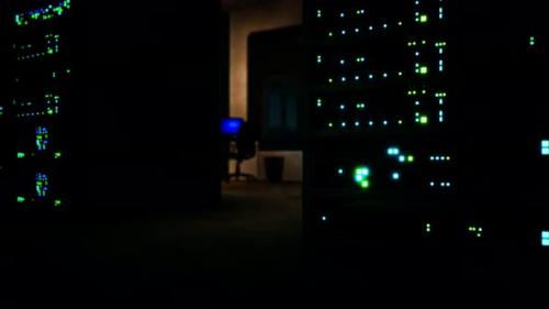 Videohive - Clean Industrial Interior of a Data Server Room with Servers - 33259631 - 33259631