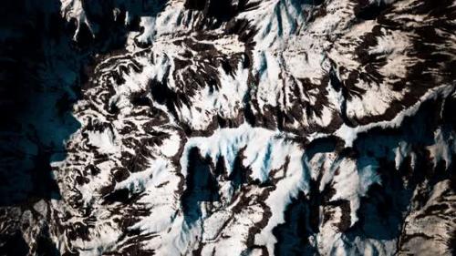 Videohive - Aerial View of Snow Mountain Range Landscape - 33259874 - 33259874