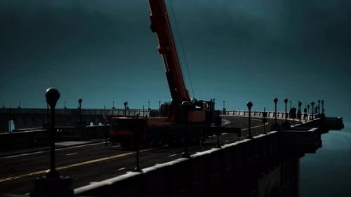 Videohive - High Way Bridge Under Construction - 33260330 - 33260330