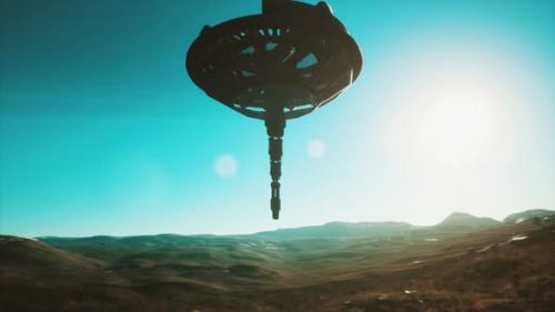 Videohive - Unidentified Flying Object at the Earth - 33260387 - 33260387