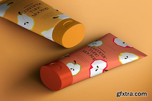 Isometric Cosmetic Tube Mockup JDHCRDL