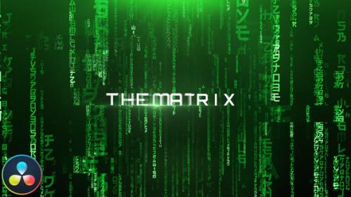 Videohive - The Matrix - Cinematic Titles - DaVinci Resolve - 33220077 - 33220077