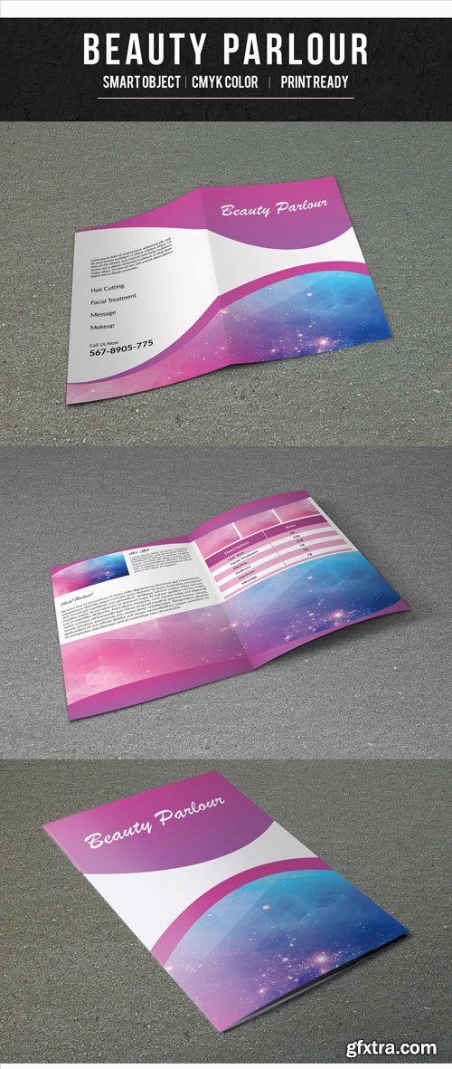 Pink Wavy Border Brochure Layout 1