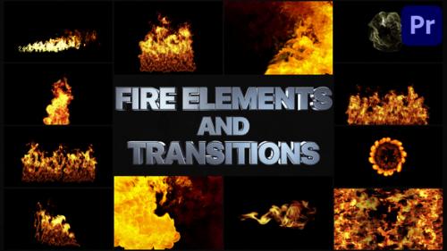 Videohive - VFX Fire Elements And Transitions | Premiere Pro MOGRT - 33240521 - 33240521