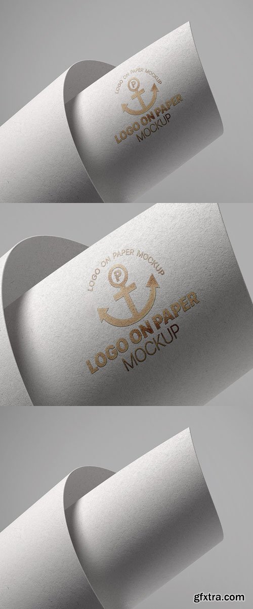 Logo on Paper PSD Mockup Template