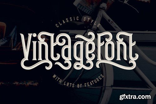 CM - Frizzy vintage font 4893292