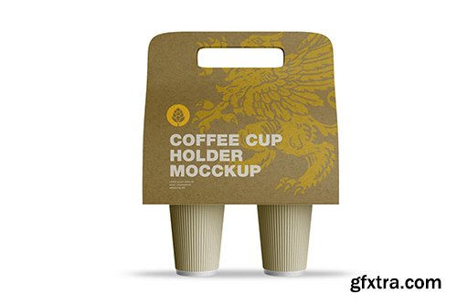 Coffee Cups Holder Mockup YBDXTX3