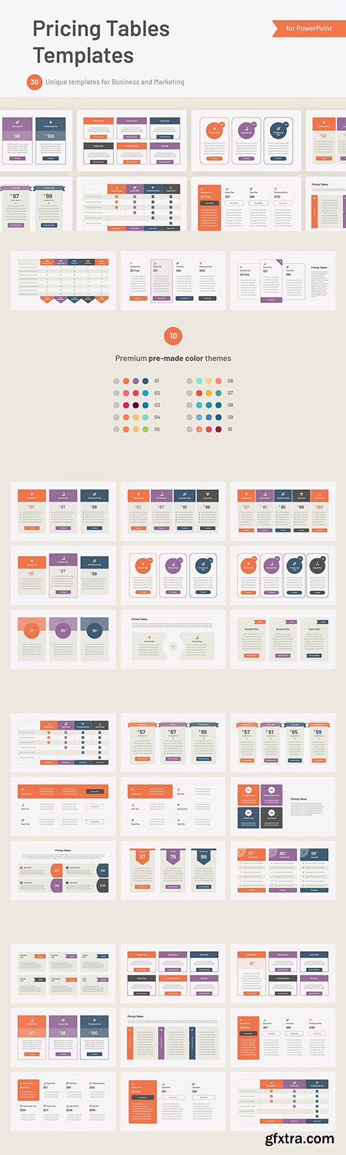 Pricing Tables - Powerpoint, Keynote and Google Slides Template