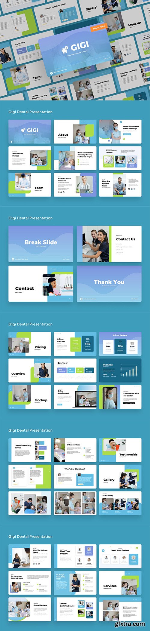 Gigi - Dental Spa - Powerpoint and Keynote Template