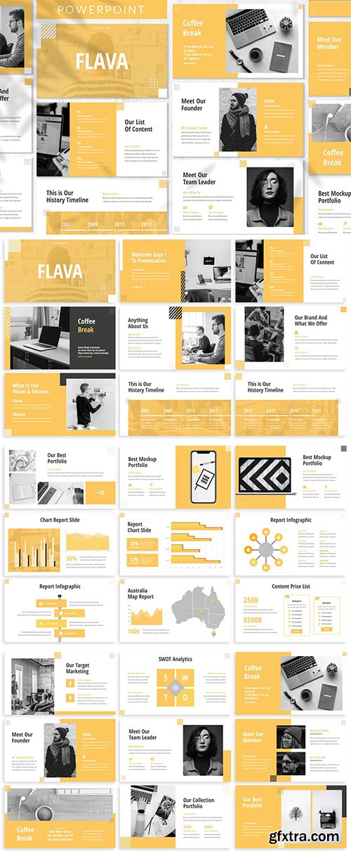 Flava - Creative - Powerpoint, Keynote and Google Slides Template