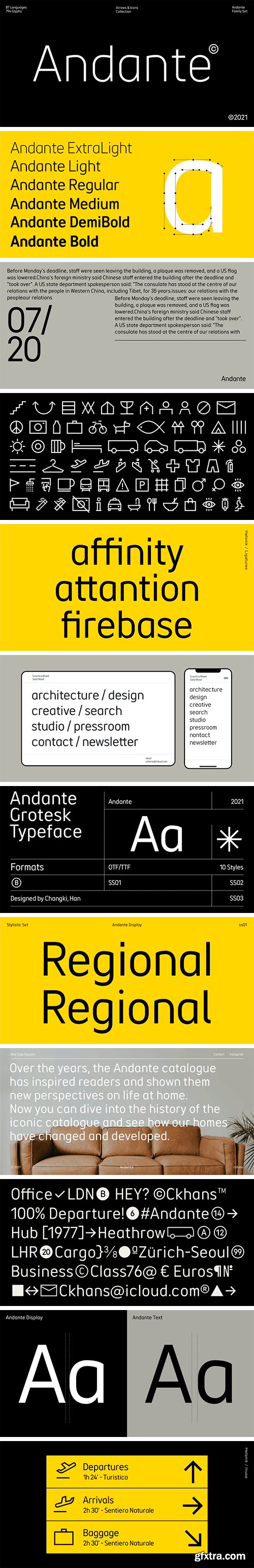 Andante Font Family