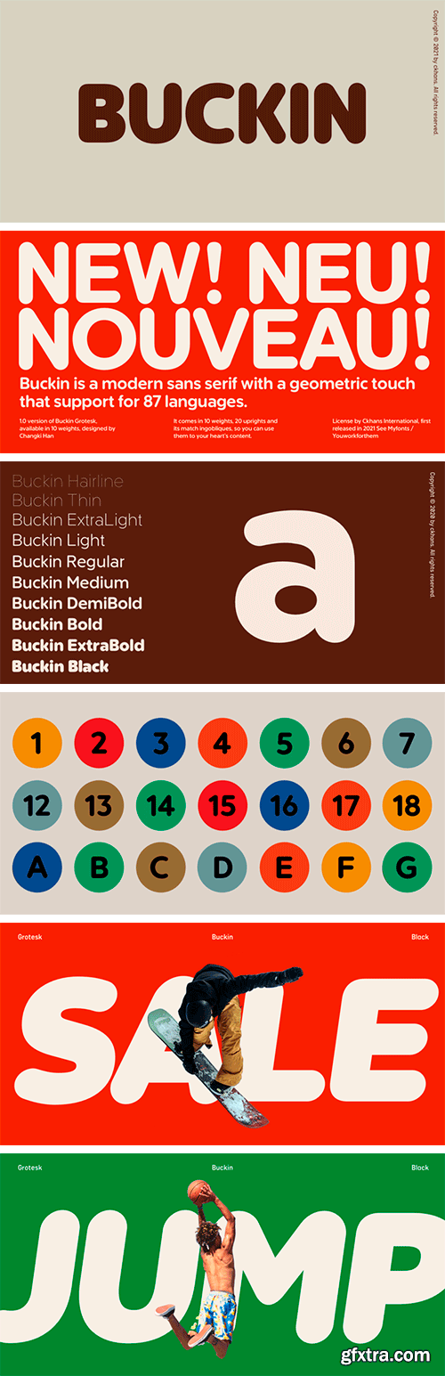 Buckin Font Family