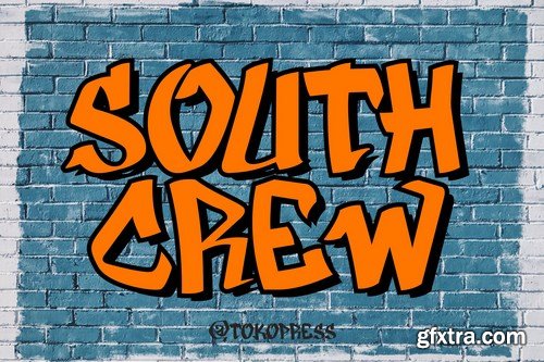 South Crew - graffiti font