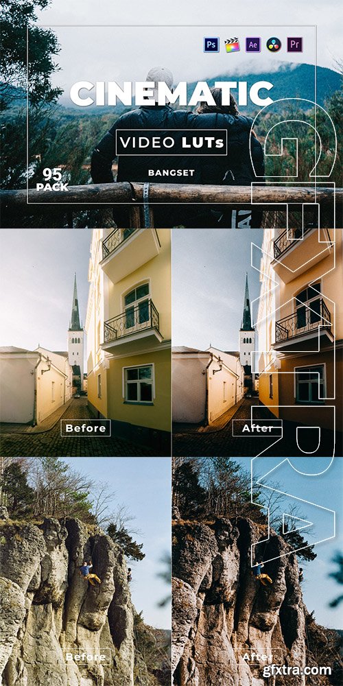 Bangset Cinematic Pack 95 Video LUTs 6H3CQZB