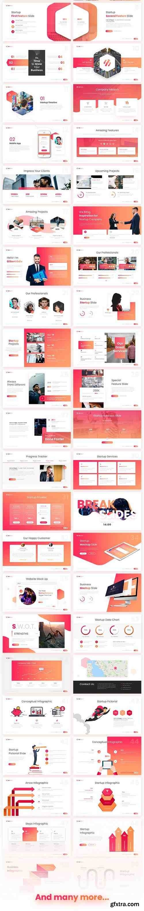 Graphicriver - UpSpace Business Startup PowerPoint Presentation Template 22136825