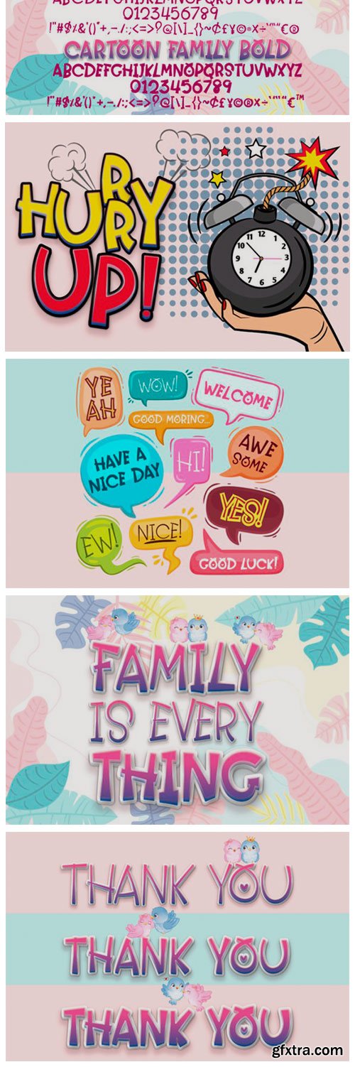 Cartoon Family Font