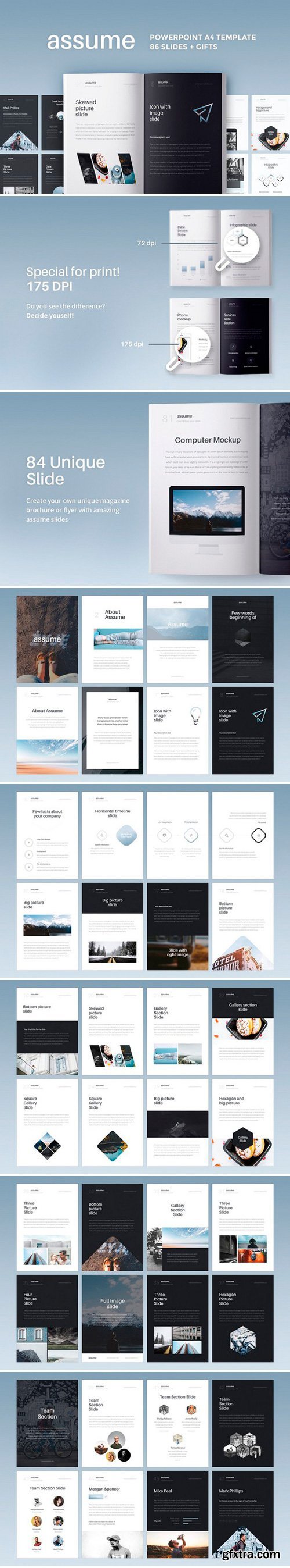 CM - A4 | Assume PowerPoint Template 1425782