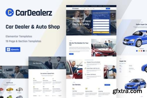 ThemeForest - CarDealerz v1.0.0 - Auto Dealer & Auto Shop Website Elementor Template Kit - 33285771