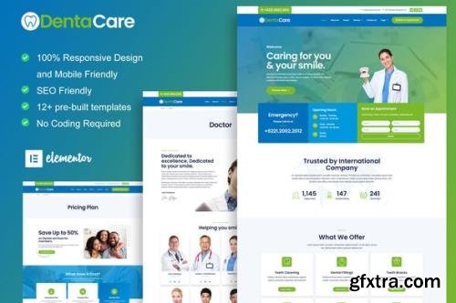 ThemeForest - DentaCare v1.0.0 - Dentist & Medical Elementor Template Kit - 33238632