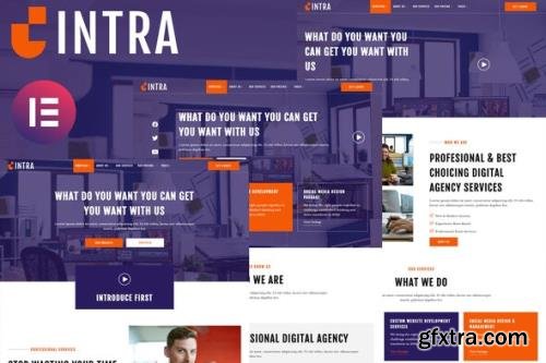 ThemeForest - Intra v1.0.0 - Modern Digital Agency Elementor Template Kit - 33220002