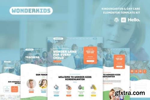 ThemeForest - Wonderkids v1.0.2 - Kindergarten & Children Day Care Elementor Template Kit - 33264217