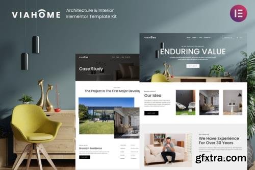 ThemeForest - Viahome v1.0.0 - Architecture & Interior Elementor Template Kit - 33268999