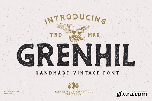 CM - Grenhil - Handmade Vintage Font 5281624